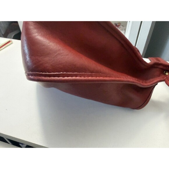 Coach vintage Janice Legacy Soho Red Leather Bucket Duffle Shoulder Bag # 9950 - Picture 14 of 15